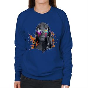 Hellboy II Paint Splatter Women's Sweatshirt