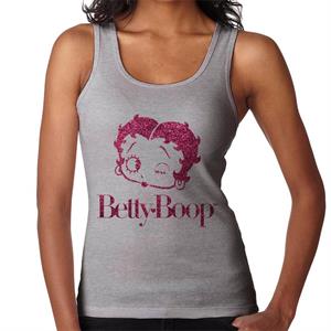 Betty Boop Winks Cherry Glitter Women's Vest