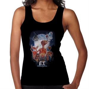 E.T. The Extra Terrestrial Cinematic Poster Montage Women's Vest