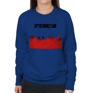 Shaun of the Dead Zombie Hands Silhouette Women's Sweatshirt