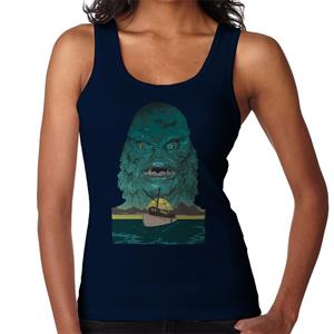 The Creature From The Black Lagoon Demon Head Boat Women's Vest