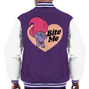 Trolls Loveheart Bite Me Men's Varsity Jacket