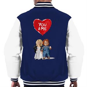 Chucky Tiffany Valentine You And Me Men's Varsity Jacket