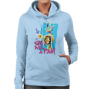 Madagascar Alex Give Me A Paw Women's Hooded Sweatshirt