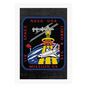 NASA STS 118 Space Shuttle Endeavour Mission Patch A4 Print