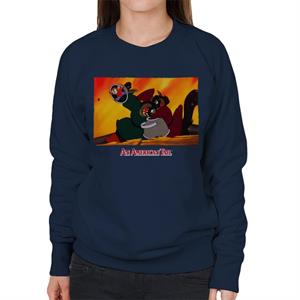 An American Tail Fievel Hides From Cossack Cats Women's Sweatshirt