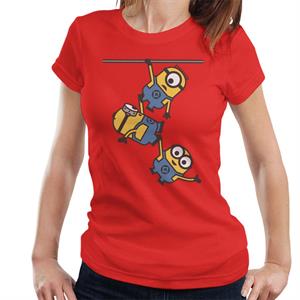 Despicable Me Bob Stuart And Dave The Minions Hanging Women's T-Shirt