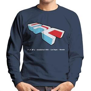 UFC Isometric 3D Logo White Text Men's Sweatshirt