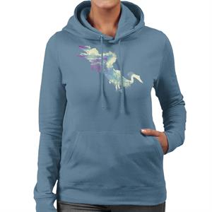 Jurassic Park Mosasaurus Sea Silhouette Women's Hooded Sweatshirt