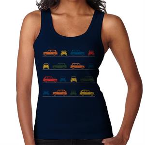 London Taxi Company TX4 Angled Colourful Montage Women's Vest