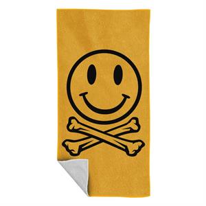 Fatboy Slim Clear Smiley Face And Crossbones Beach Towel