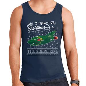 Thunderbirds All I Want For Christmas Is Thunderbird 2 Men's Vest