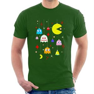 Pac-Man Christmas Hanging Baubles Men's T-Shirt