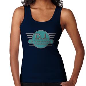 DJ International Records Cyan Logo Women's Vest