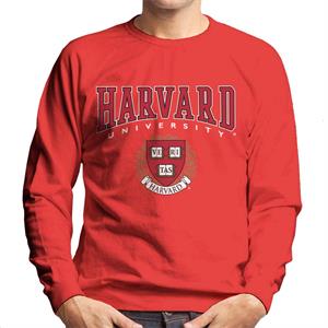 Harvard University Red Veritas Crest Men's Sweatshirt