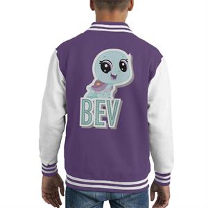 Littlest Pet Shop Bev Cut Out Lettering Kid's Varsity Jacket