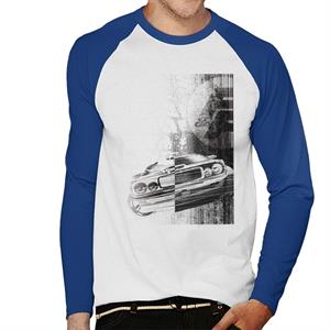 Fast and Furious Dodge Charger Close Up Men's Baseball Long Sleeved T-Shirt