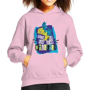 Madagascar Hold On For Dear Wildlife Kids Hooded Sweatshirt