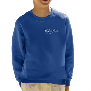 Cafe del Mar Classic White Logo Pocket Print Kid's Sweatshirt