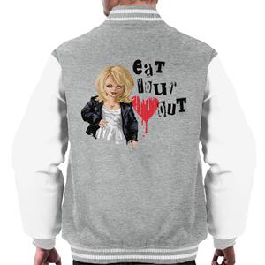 Chucky Tiffany Valentine Eat Your Heart Out Men's Varsity Jacket