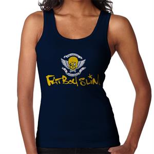 Fatboy Slim Smiley Wings Text Logo Women's Vest