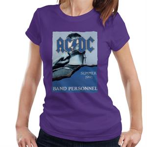 AC/DC Summer 1991 Band Personnel Women's T-Shirt