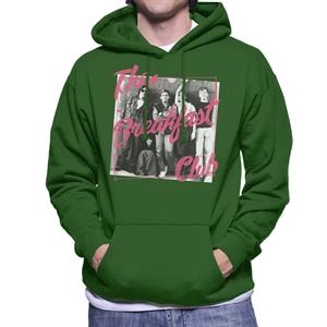 The Breakfast Club Pink Text Characters At Lockers Men's Hooded Sweatshirt