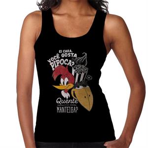 Woody Woodpecker Ei Cara Voce Gosta De Pipoca Women's Vest