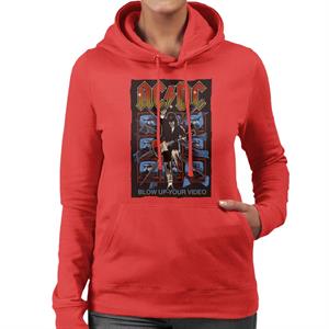 AC/DC Angus Young Blow Up Your Video Women's Hooded Sweatshirt