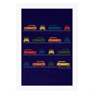 London Taxi Company TX4 Angled Colourful Montage A4 Print