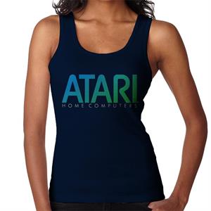 Atari Home Computers Blue Logo Women's Vest