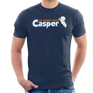 Casper The Friendly Ghost Flying Logo Men's T-Shirt