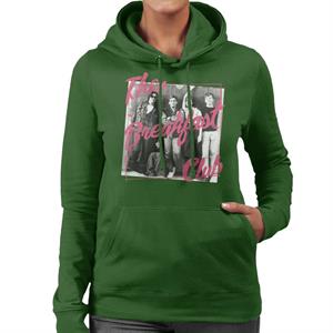 The Breakfast Club Pink Text Characters At Lockers Women's Hooded Sweatshirt