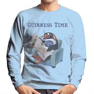 Guinness Penguin Reading Newspaper Men's Sweatshirt