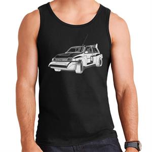 MG Metro 6R4 Black And White British Motor Heritage Men's Vest