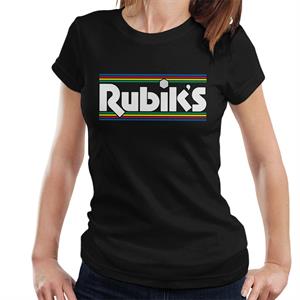 Rubik's Stripes 1970s Logo Women's T-Shirt