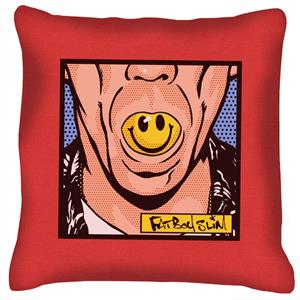 Fatboy Slim Smiley Mouth Pop Art Cushion