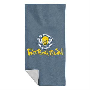 Fatboy Slim Smiley Wings Text Logo Beach Towel