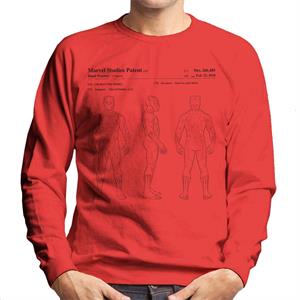 Marvel Black Panther Orthographic Patent Men's Sweatshirt