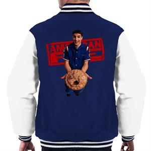 American Pie Jim Holding Eaten Pie Men's Varsity Jacket