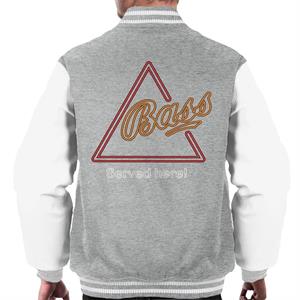 Bass Served Here Neon Sign Men's Varsity Jacket