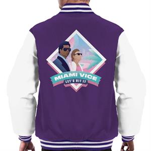 Miami Vice Lets Hit It Men's Varsity Jacket