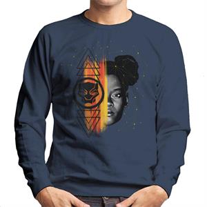 Marvel Black Panther Shuri Half Face Paint Men's Sweatshirt