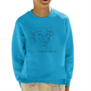 The Laughing Cow Handwritten Close Up Logo Kid's Sweatshirt