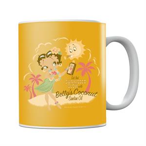 Betty Boop Bettys Coconut Suntan Oil Mug