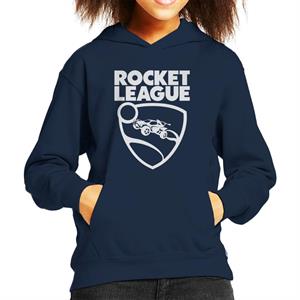 Rocket League Text With Logo Kid's Hooded Sweatshirt