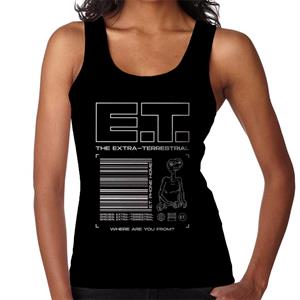 E.T. The Extra Terrestrial Where Are You From Women's Vest