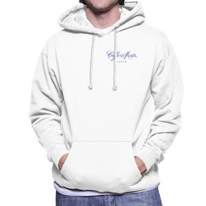 Cafe del Mar Classic Blue Logo Pocket Print Men's Hooded Sweatshirt