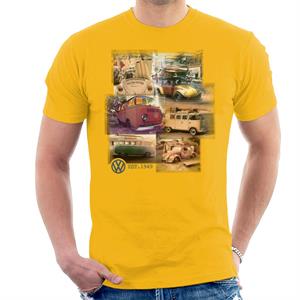 Volkswagen Camper Beetle Collage Men's T-Shirt