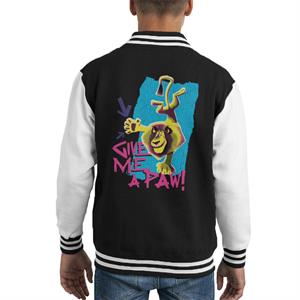 Madagascar Alex Give Me A Paw Kids Varsity Jacket